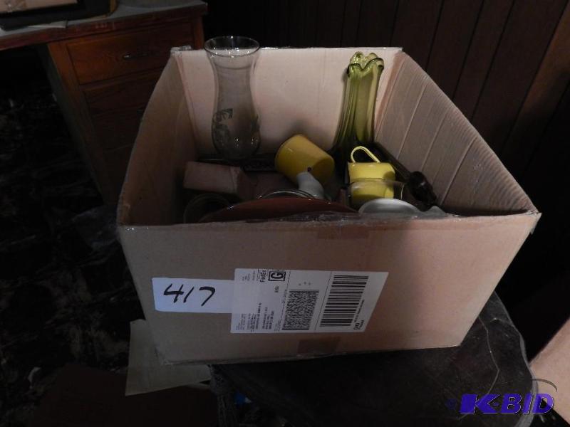 Box of items shown