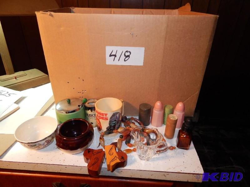 Box of items shown