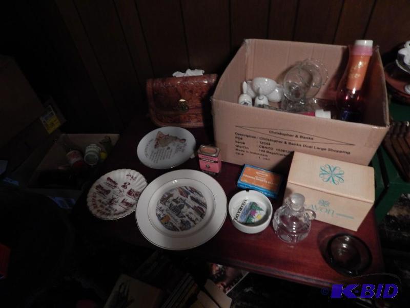 Box of items shown