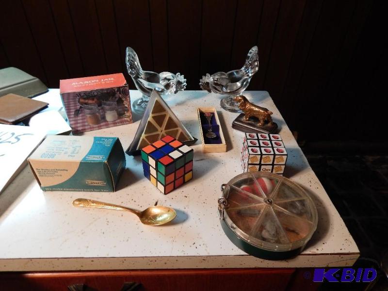 Box of items shown