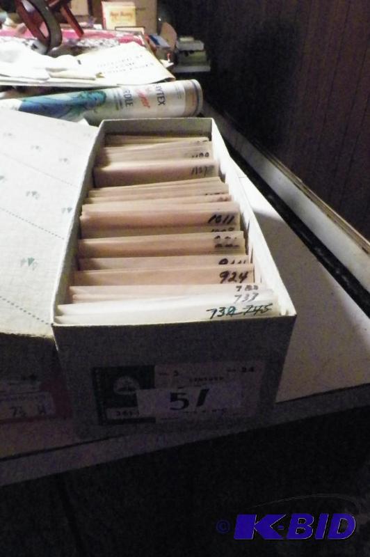 Box of Unused U. S. Stamps in Envelopes