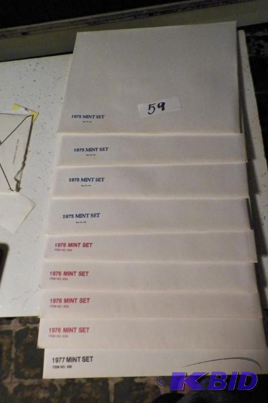 U.S. post Service Year Set Stamp Folders