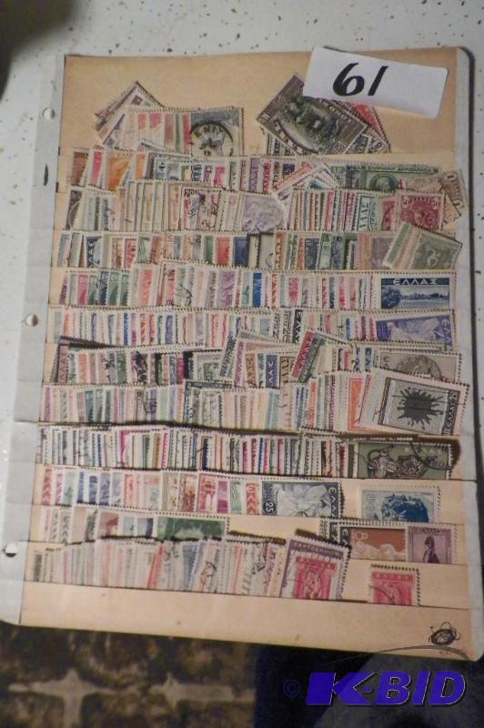 Greek Stamp Sheet