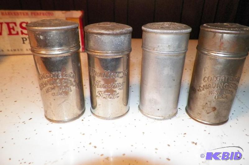 4 Old Tins