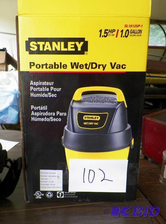 lot 102 image: Stanley Portable Wet Dry Vac