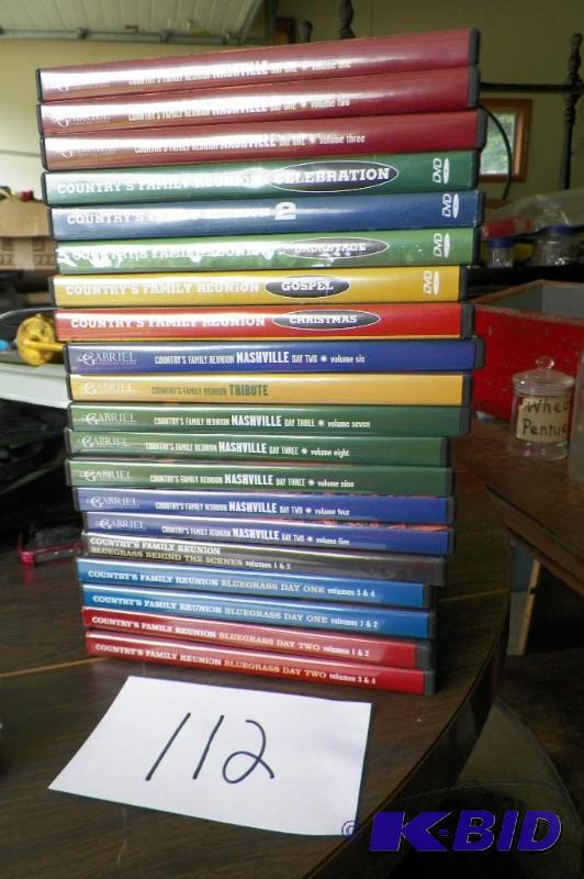 lot 112 image: 20 Country Music DVDs