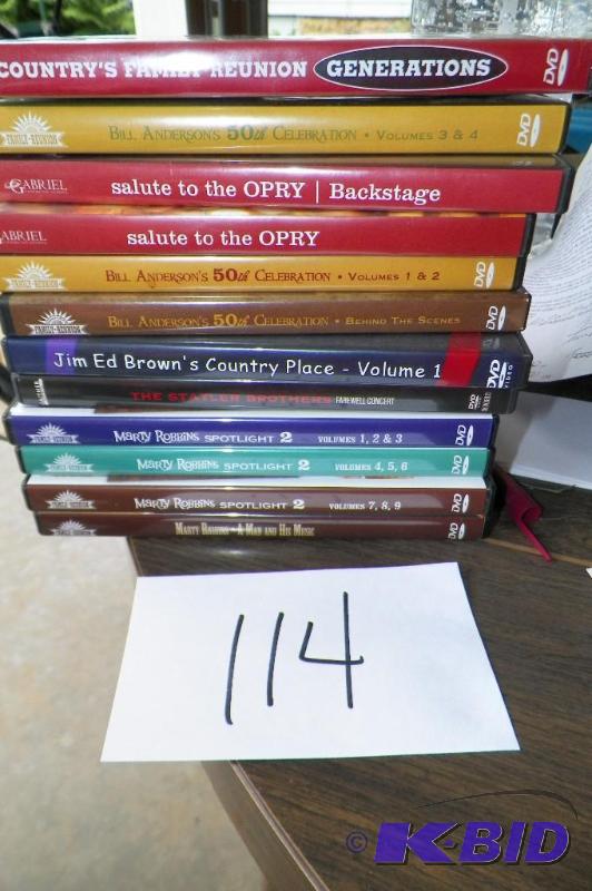 lot 114 image: 10 Country DVDs