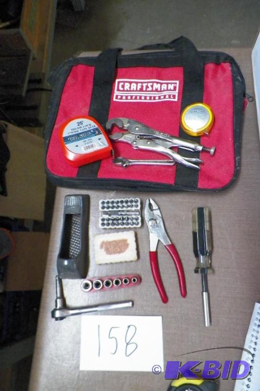 lot 158 image: Craftsman Professional Bag wTools