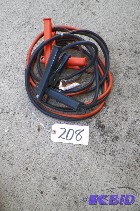 lot 208 image: Orange and Black Jumper Cables