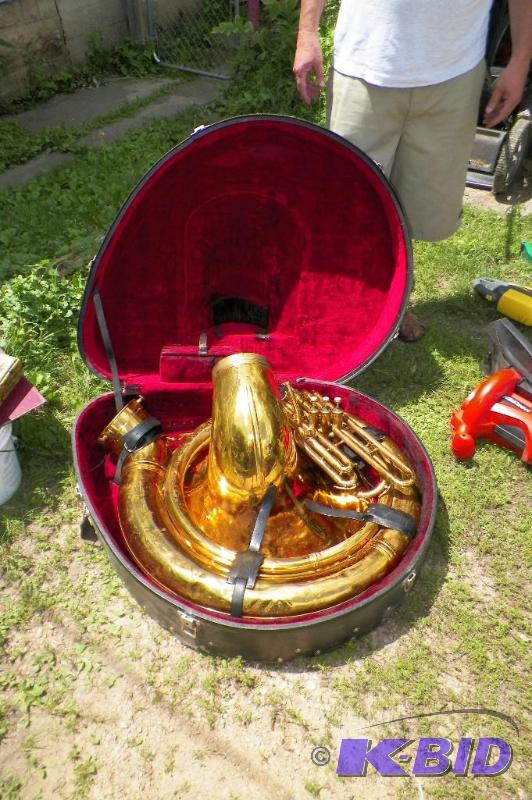 lot 60 image: Sousaphone in case