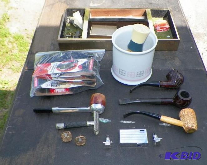 lot 67 image: Pipes and Shaving Cup