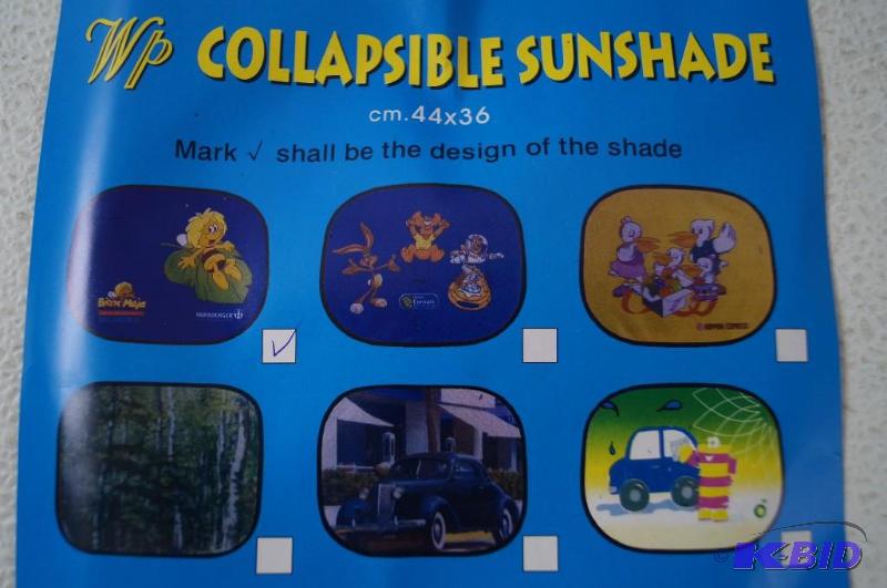 Collapsible sun shades