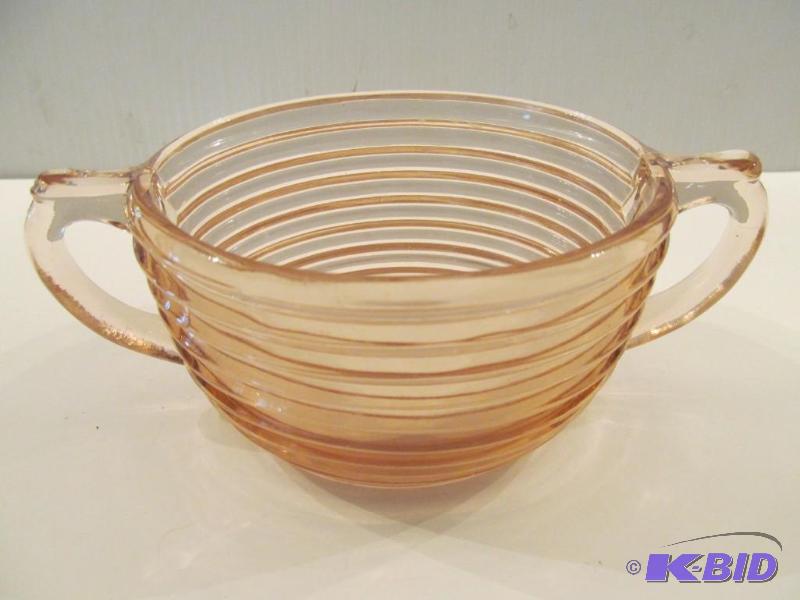 lot 6 image: Pink Depression Dish