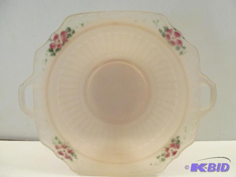 lot 9 image: Pink Depression Platter