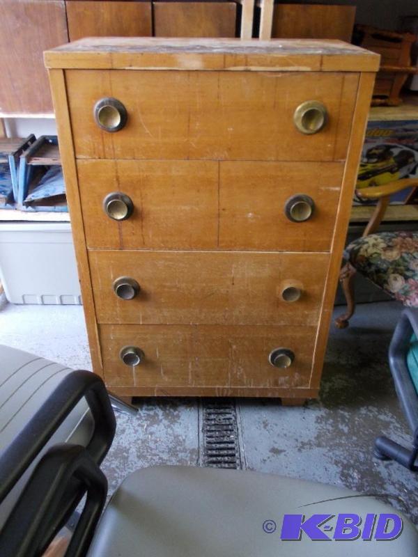 Retro 4-Drawer Chest 48x18x32...
