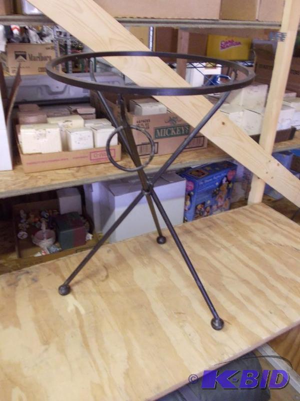 3-Legged, Folding Table Base, No Top (15in Di...