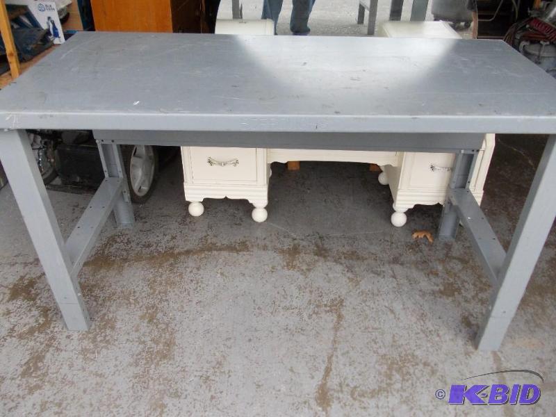 Steel Work Table 5 ft x 28 x 33 Tall (Legs Ar...