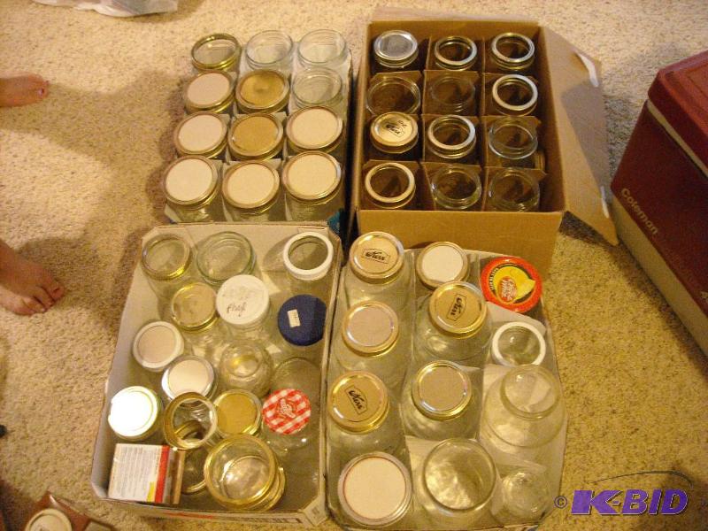 lot 109 image: 4 cases of misc jars