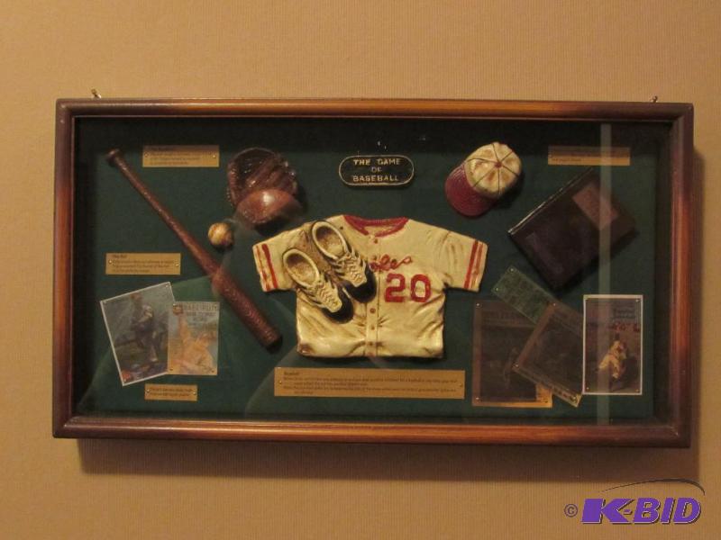 lot 151 image: baseball sports shadow box
