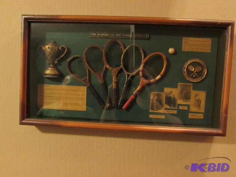 lot 152 image: tennis sports shadow box