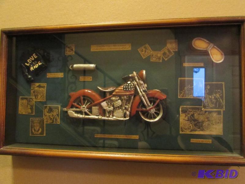 lot 154 image: motorcycle shadow box