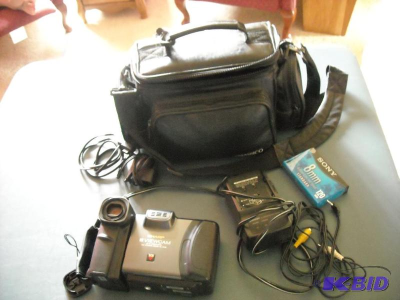 lot 167 image: Sharp Video Camera with case and charger