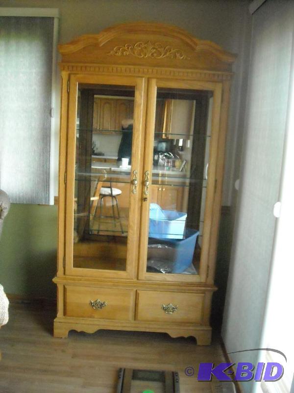 lot 2 image: Oak Hutch