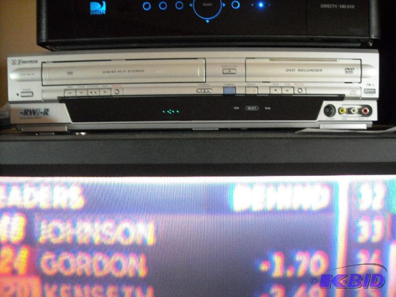 lot 217 image: Emerson DVD recorder with Video Cassette recorder EWR20V5 with remote and owners manual