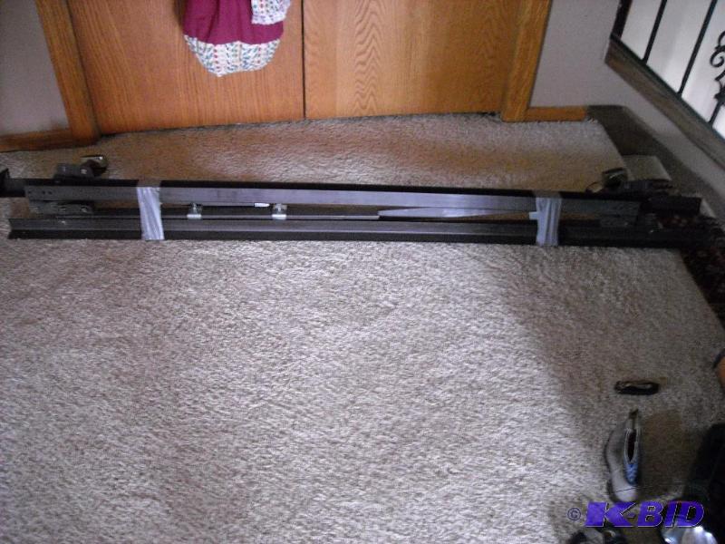 lot 242 image: Universal bed frame with wheels