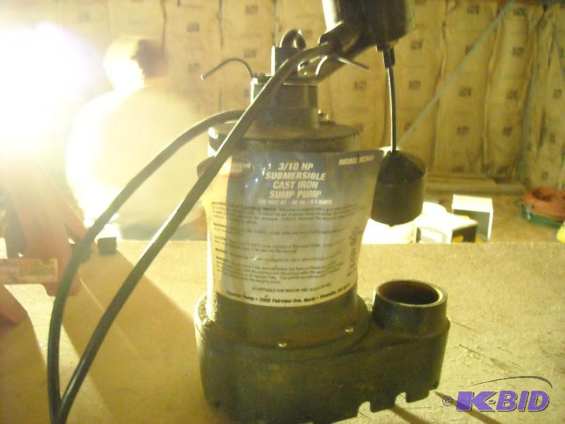 lot 287 image: Superior cast iron sump pump