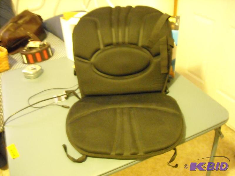 lot 66 image: New 5 motor back massager with heat and remot...
