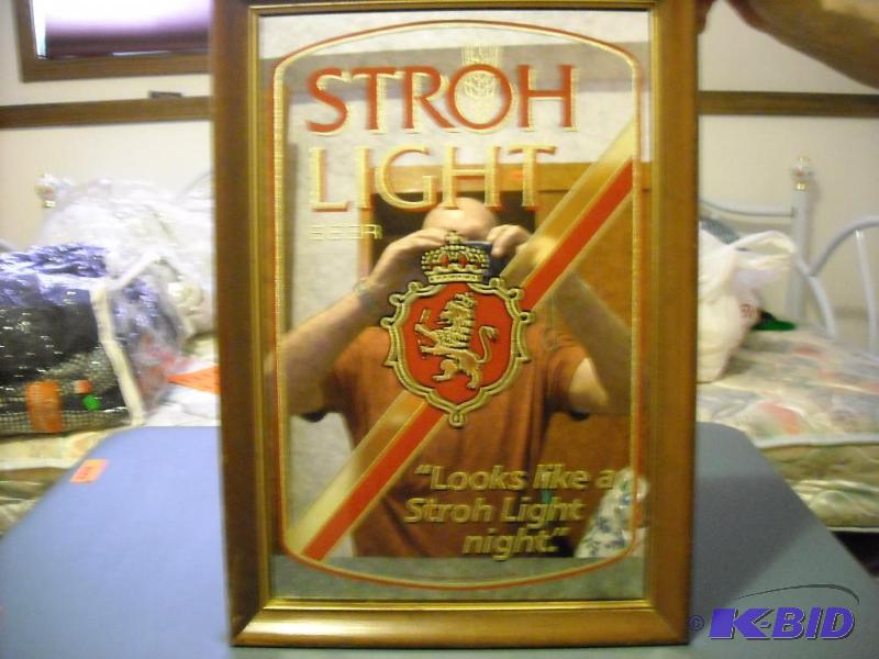 lot 98 image: Strohs Light wall mirror