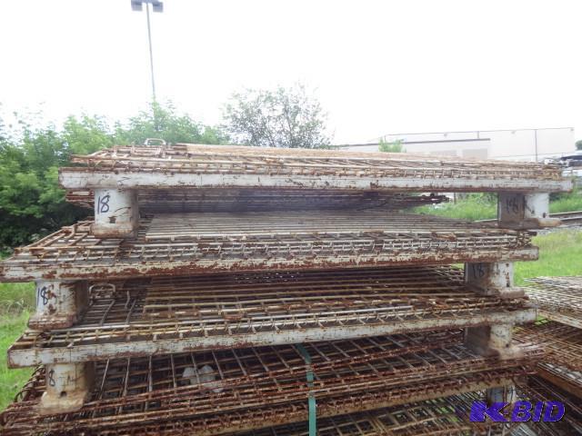 3 fold up metal crates. Stackable. 48 x 40 x ...