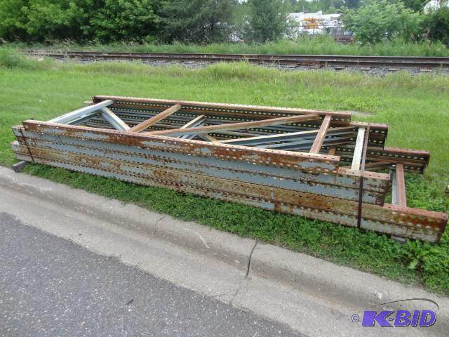 2 pallet rack uprights. 164 x 42. 2 pallet ra...