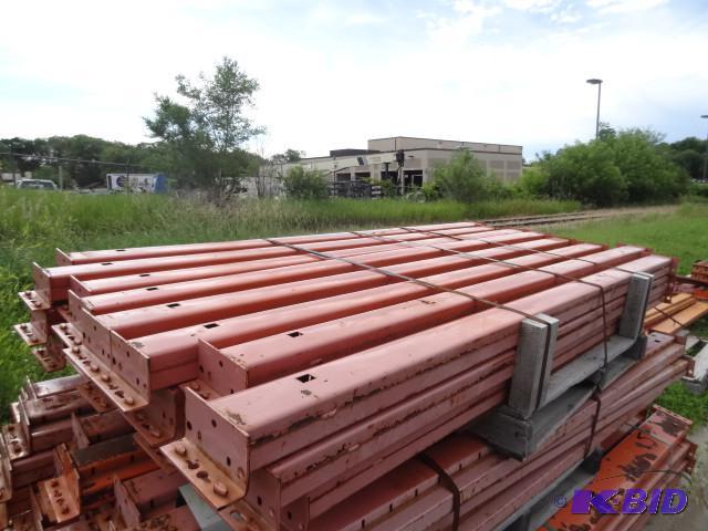 84 x 5 pallet rack beams. Qty 24. Interlake...