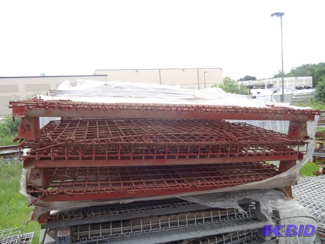 3 metal fold up crates. 52 x 40 x 40...