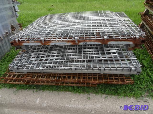 3 metal fold up crates. Various sizes...