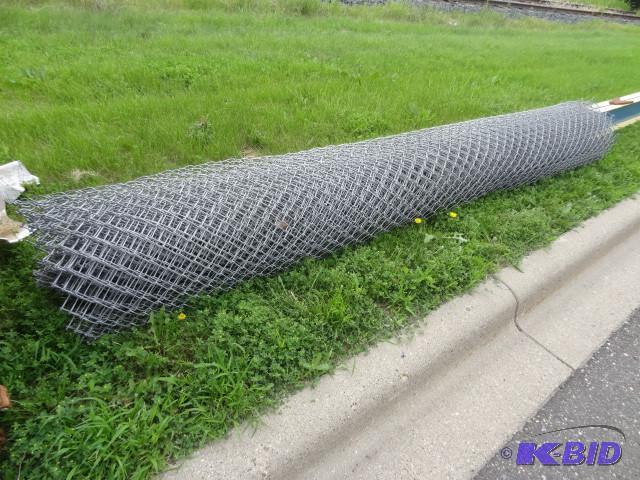 144&quot tall roll of chain link fence....