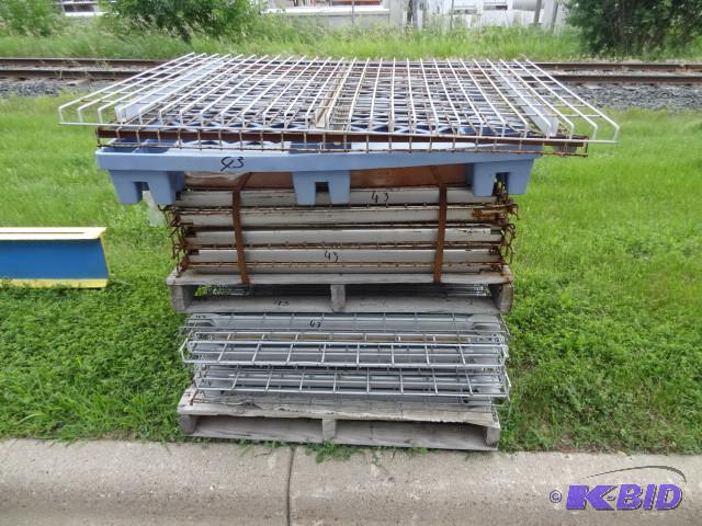 Pallet rack grates. Qty 22. 52 x 37 and 46 x ...