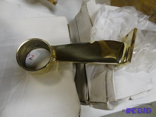 4 sets of brass foot rail holders...