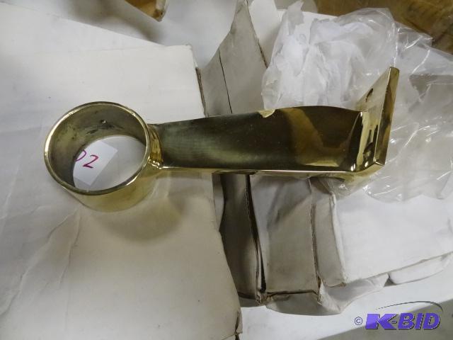 4 sets of brass foot rail holders...