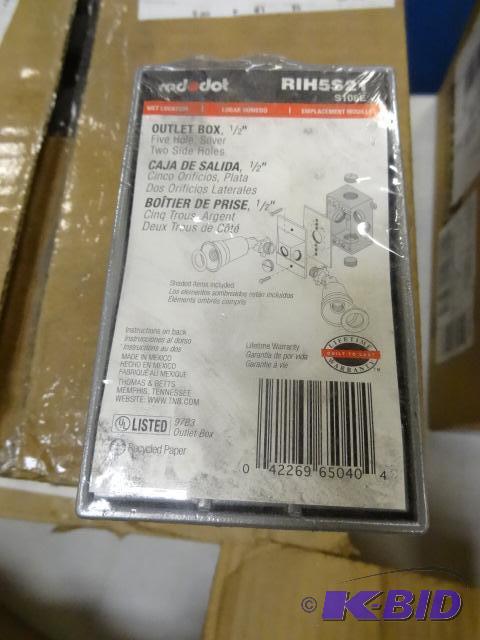 Red dot R1H5S21 12 outdoor outlet box. Qty 2...