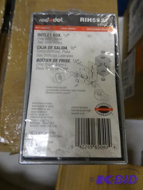 Red dot r1H5S21 12 outdoor outlet box. Qty 2...