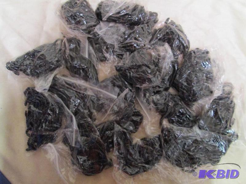 lot 130 image: Lot of 20 bags of 4 jig worms. Black fire in ...