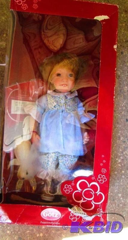 lot 34 image: Authentic Gotz 11 inch German doll in package...