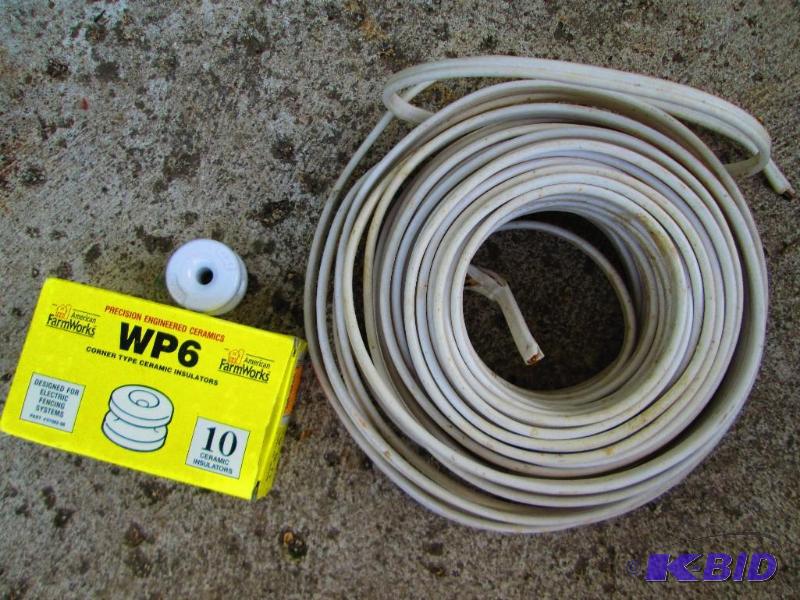 lot 63 image: Ceramic electric fence insulators, new box an...