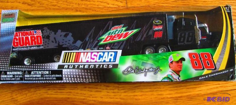 lot 9 image: NASCAR Authentic Dale Earnhardt JR 88 semi tr...
