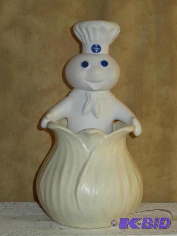 lot 107 image: Red Wing Floral Container - Pillsbury Doughboy