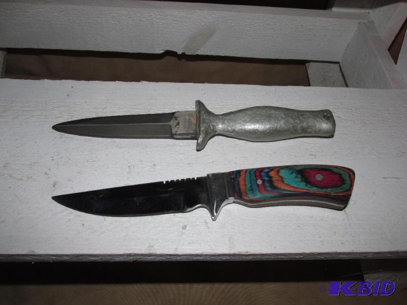 lot 132 image: Two Knives with  Sheaths