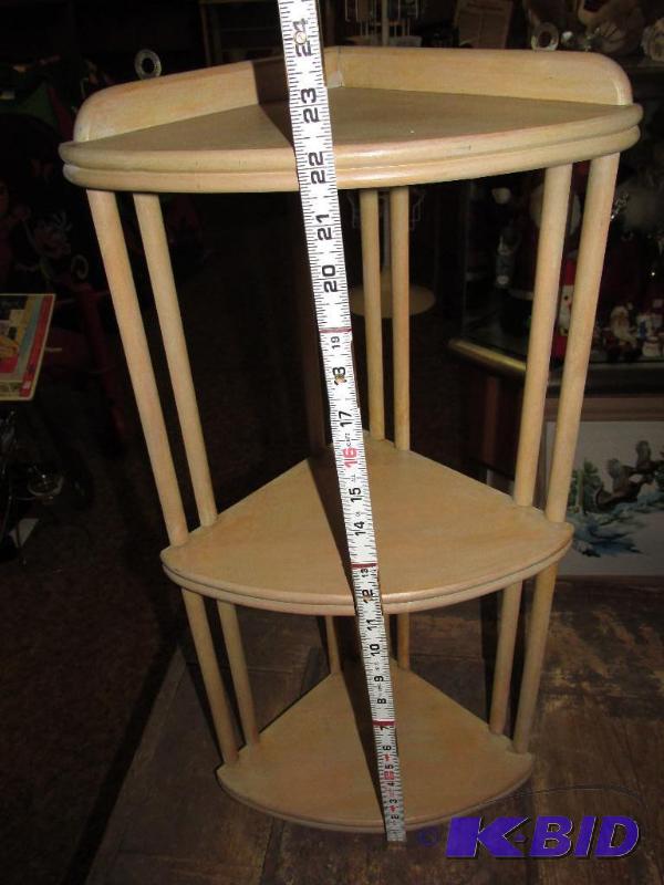 lot 177 image: Wooden Corner Shelf